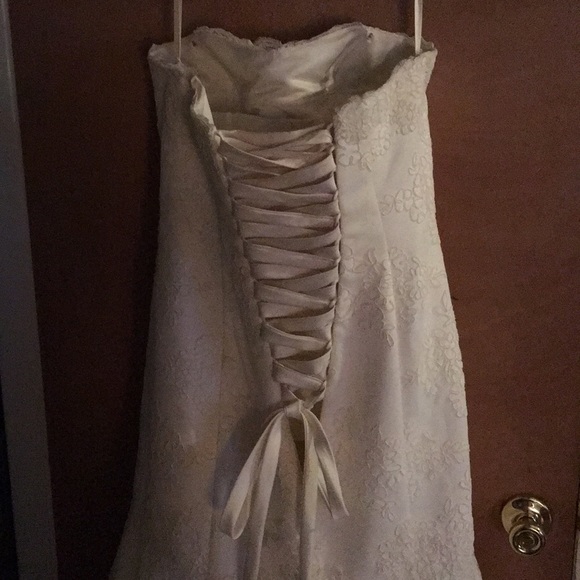 Wedding dress with matching veil